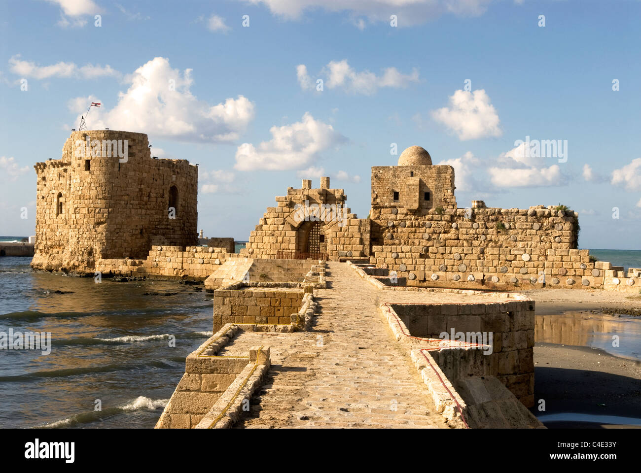 Sea Castle, Sidon, south Lebanon Stock Photo, Royalty Free Image