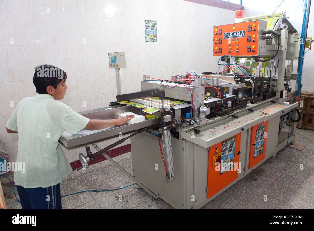 juice factory in herat, Afghanistan Stock Photo, Royalty Free Image
