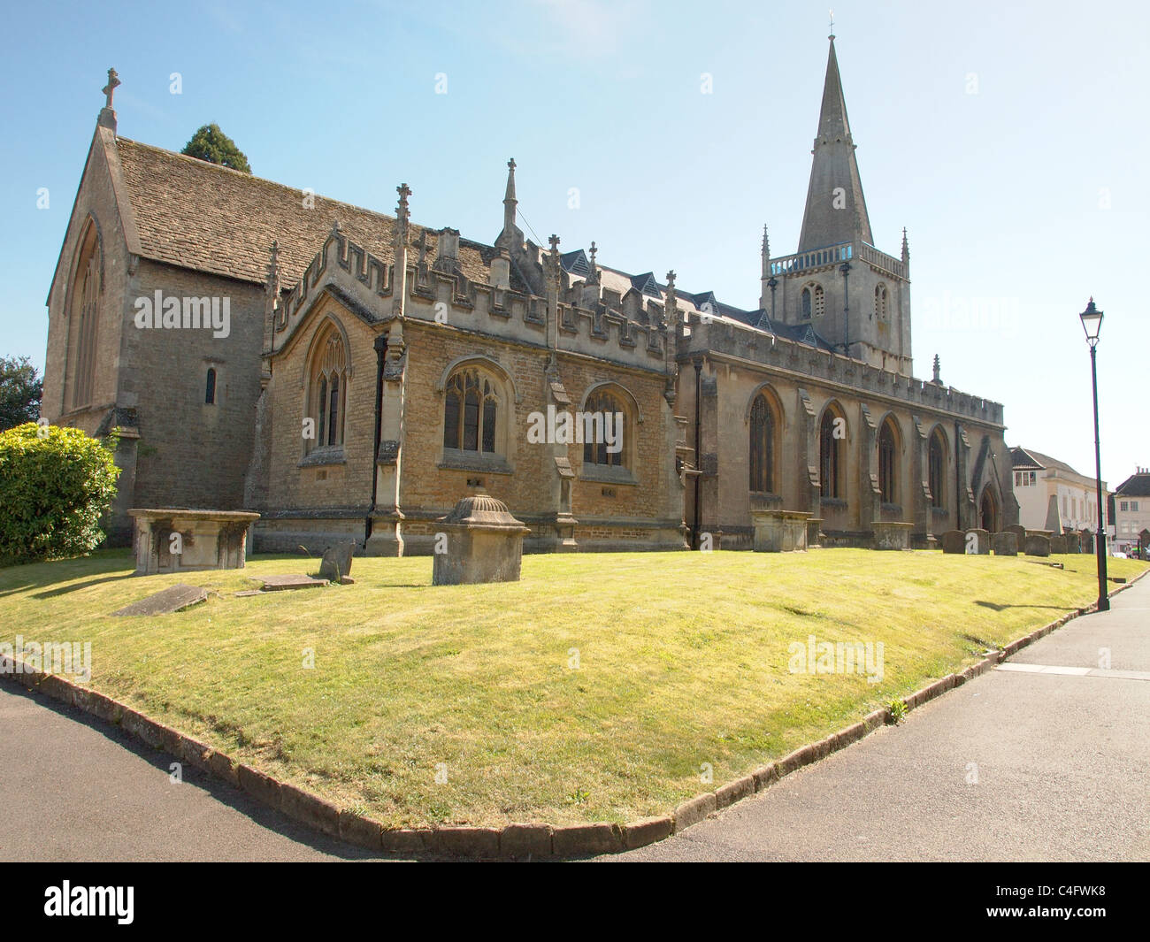 St Andrew's Church Chippenham Wiltshire Stock Photo, Royalty Free Image