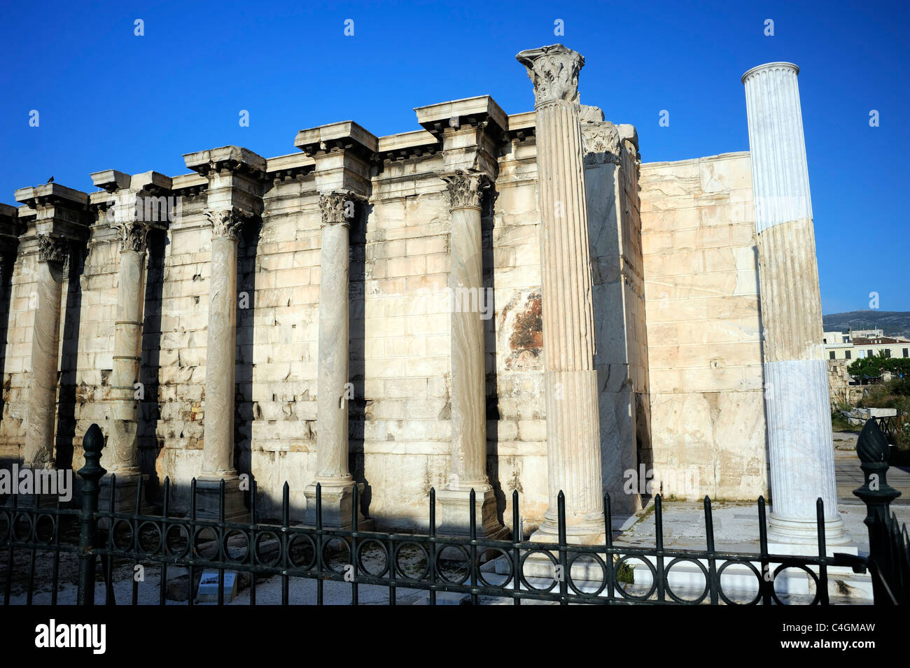Athens Greece Hadrian's library Stock Photo, Royalty Free Image