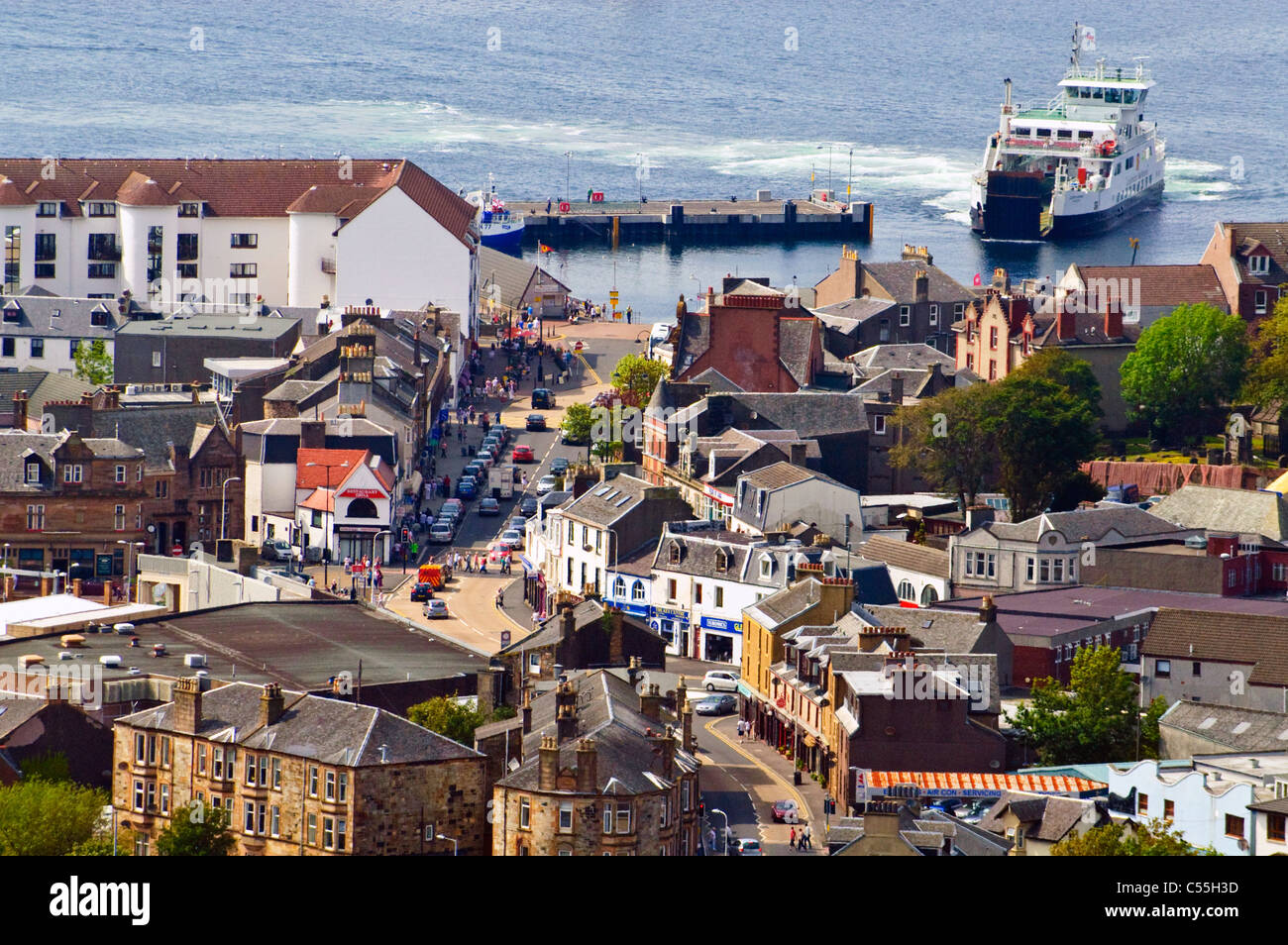 The Scottish seaside town of Largs Stock Photo, Royalty Free Image