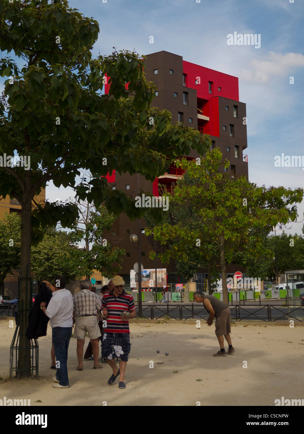 Paris, France, Group French Men Playing Bocce Ball, Lawn Bowling Game