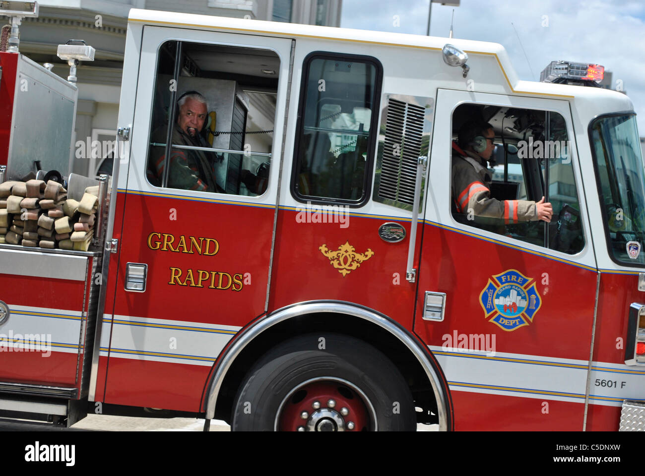 Grand Rapids, Michigan Fire Department Stock Photo, Royalty Free Image