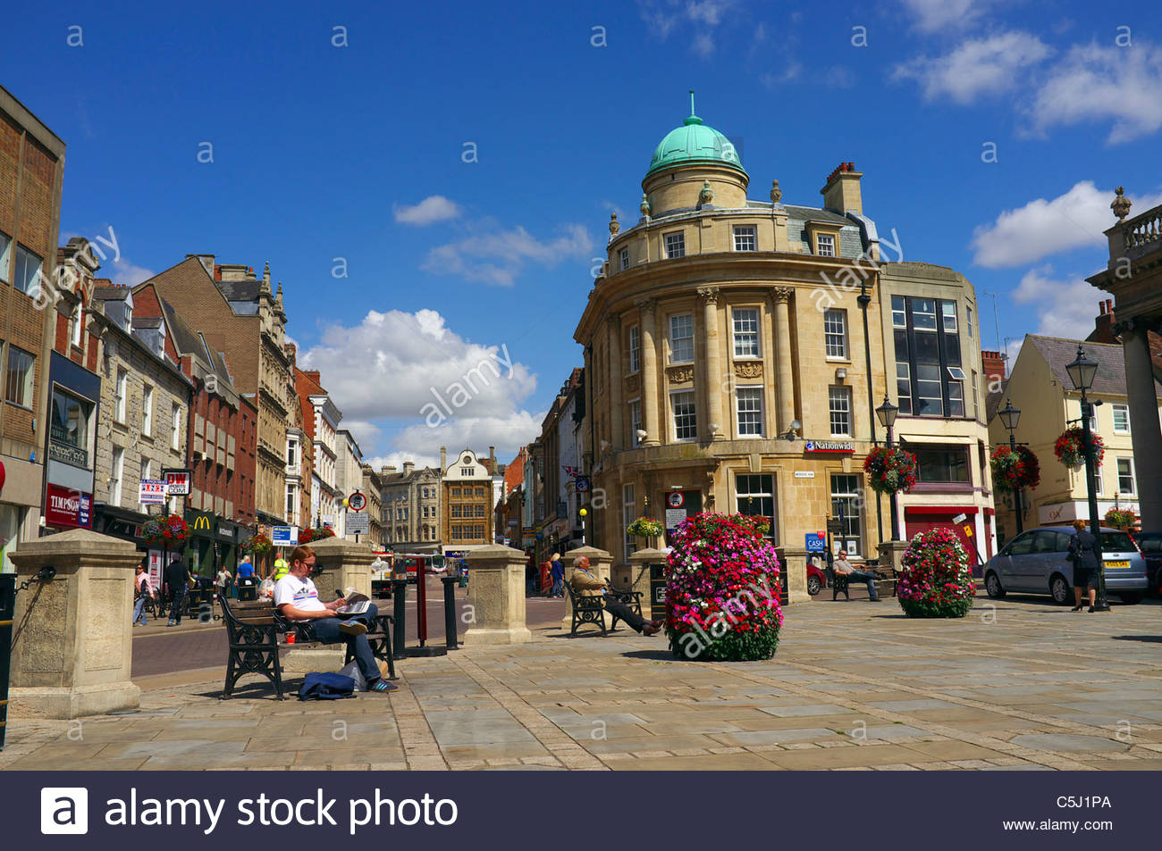 Northampton town centre view Northamptonshire UK Stock Photo Royalty Northampton town centre view Northamptonshire UK Stock Photo Royalty