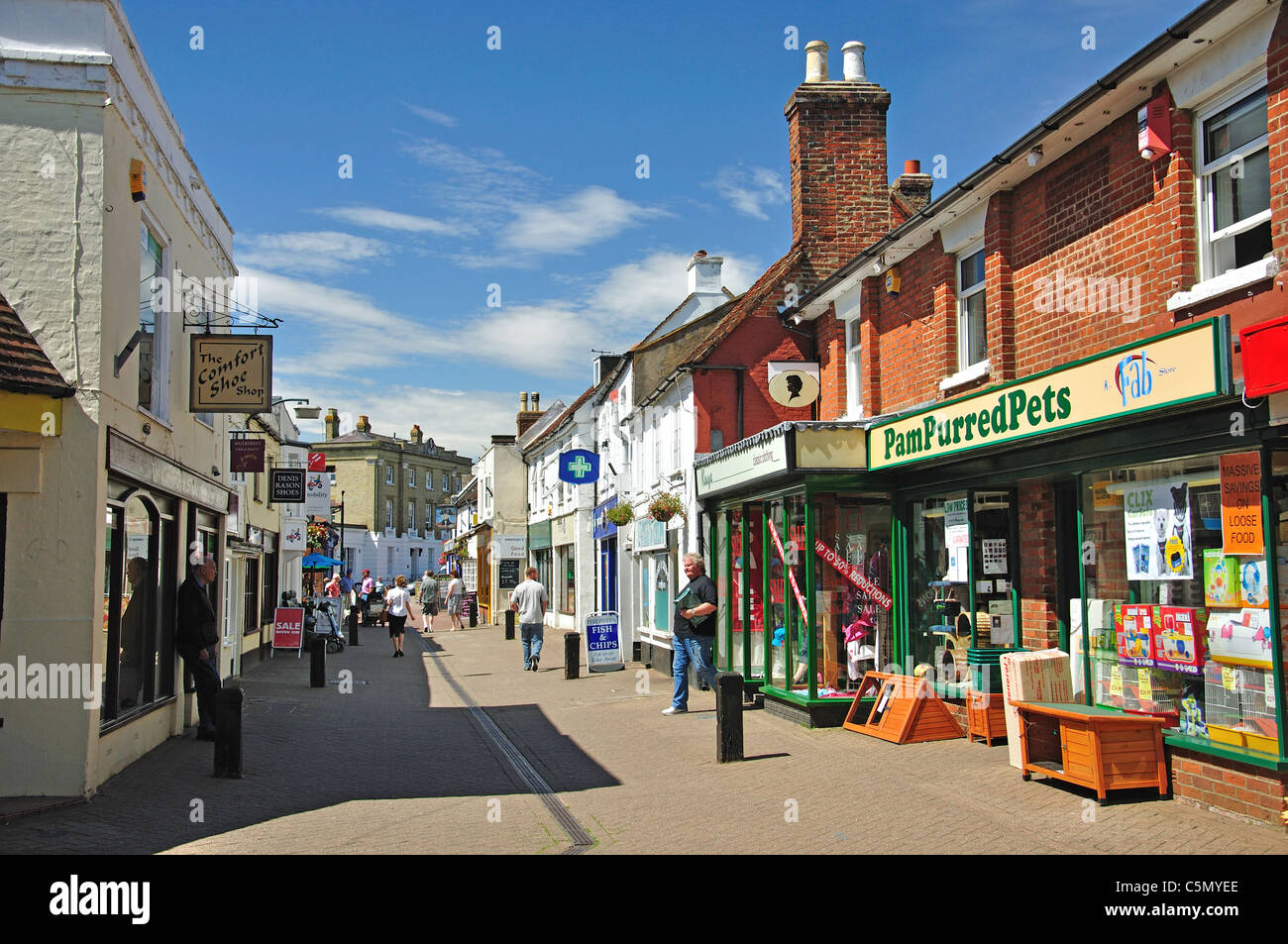 High Street, Hythe, New Forest District, Hampshire, England, United