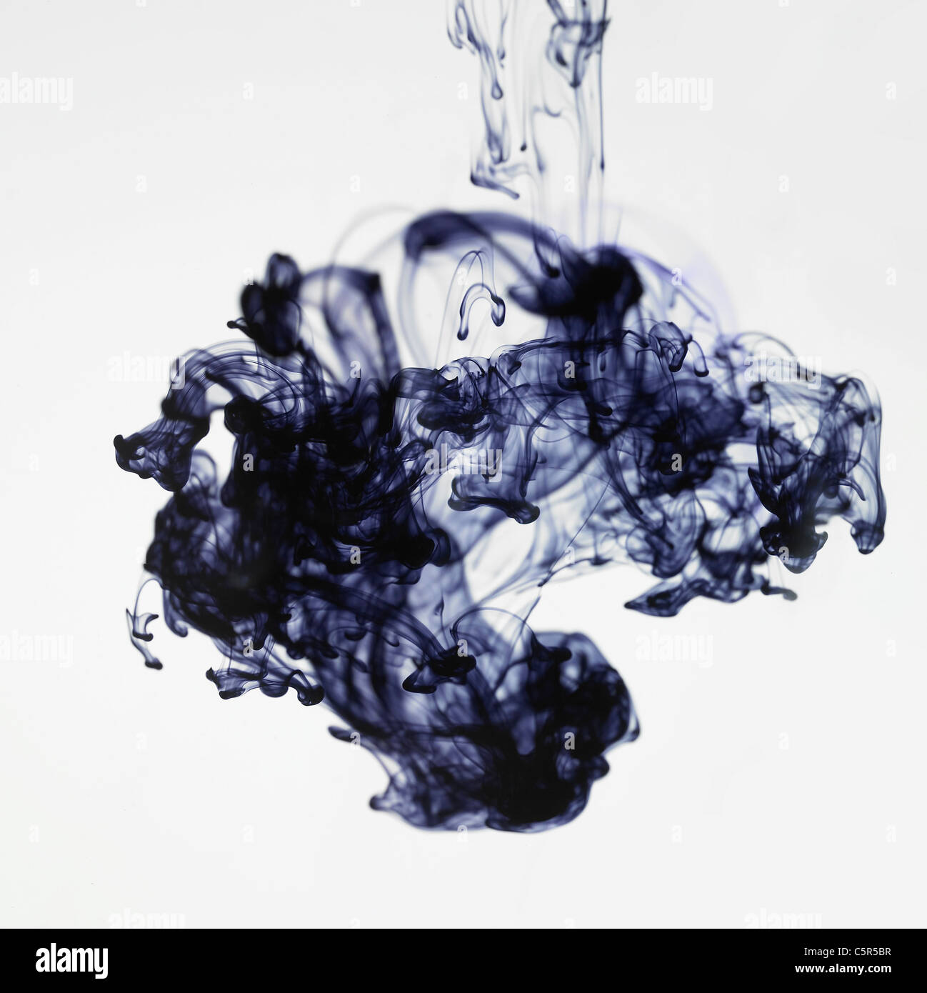 Black ink dissolving in water Stock Photo, Royalty Free Image 38003163