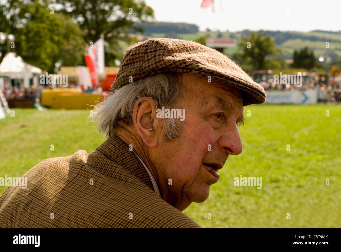 Old man at a country show Stock Photo - old-man-at-a-country-show-C5T9MK