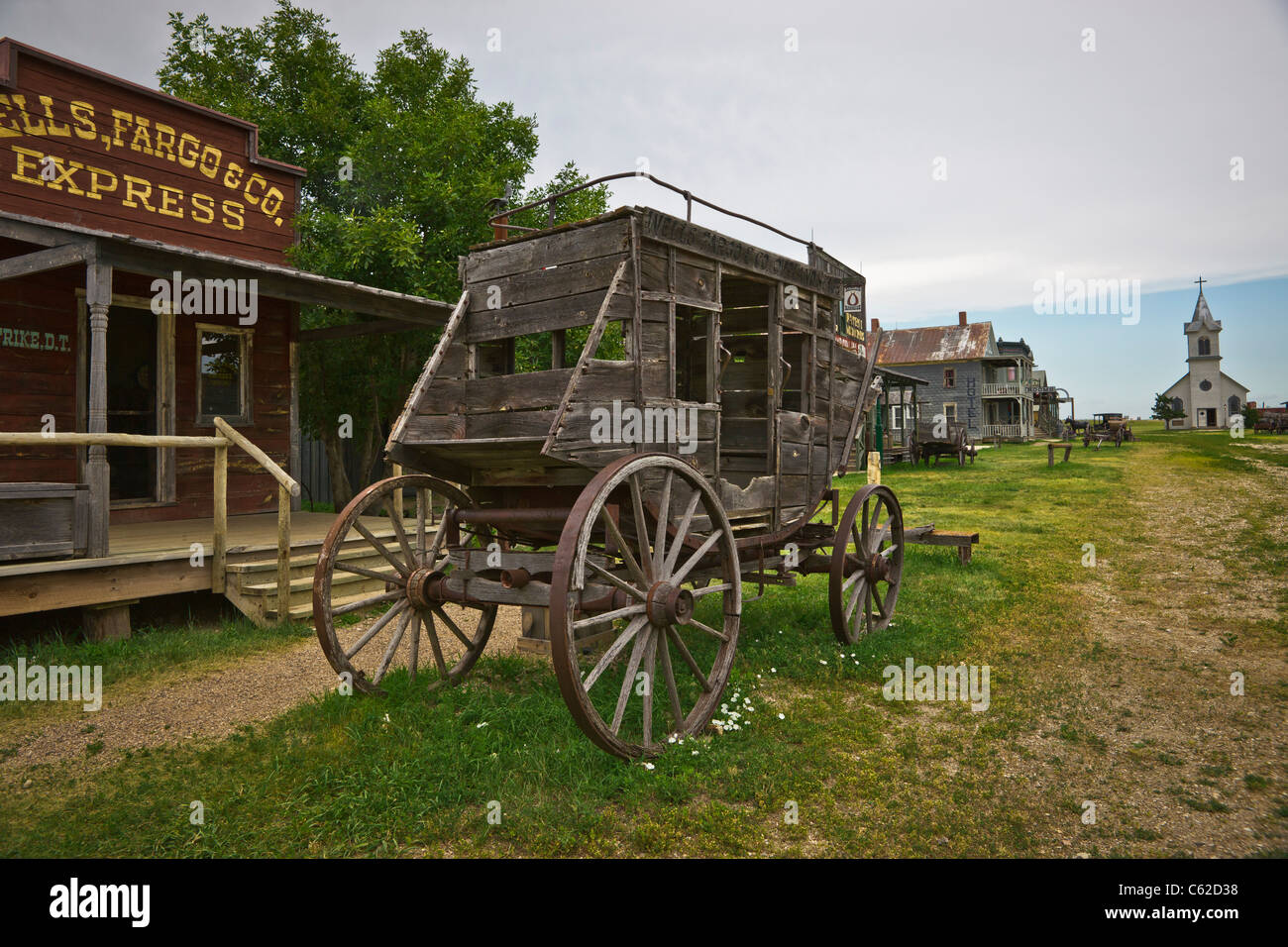 1880 historic wild west town in South Dakota near Murdo. Old wooden