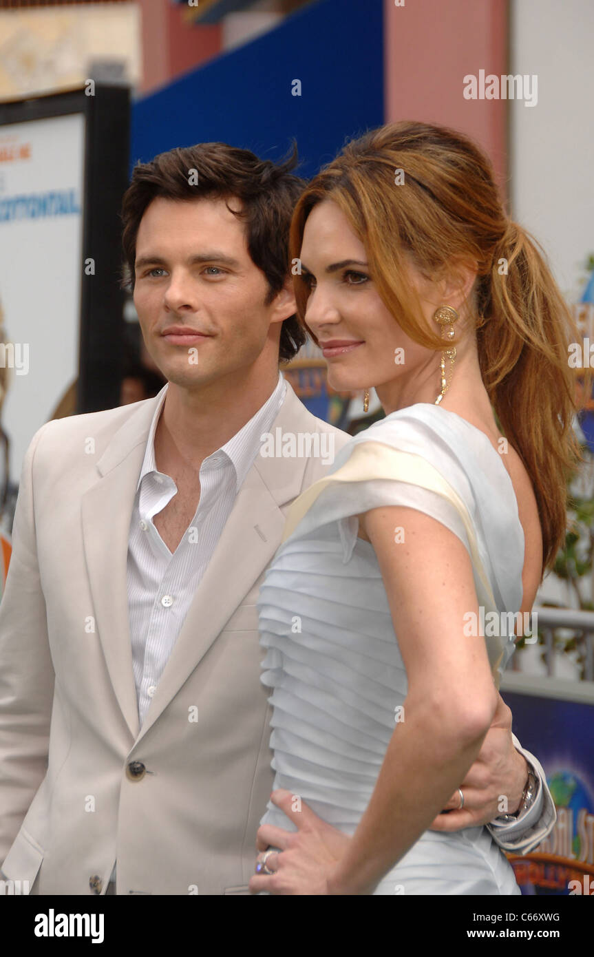 James Marsden, Lisa Linde at arrivals for HOP Premiere, Universal Stock