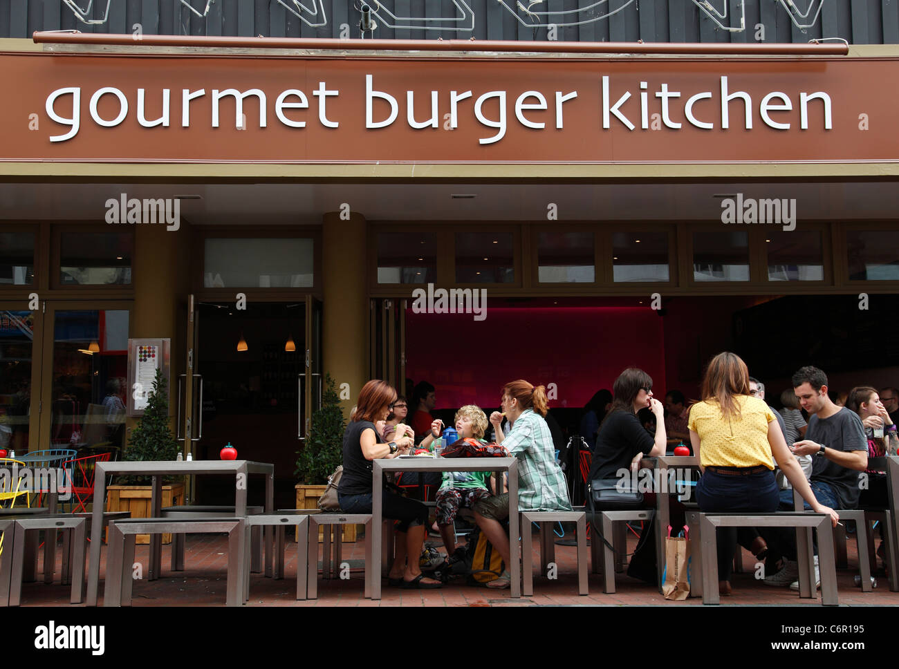 A Gourmet Burger Kitchen Restaurant In Brighton England UK