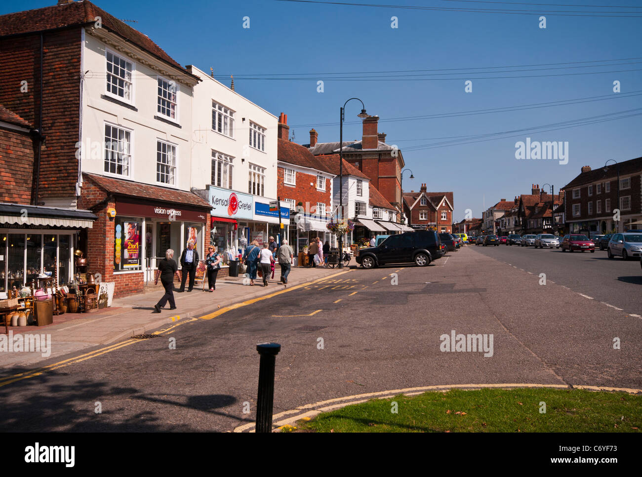 The High Street Tenterden Kent England UK Stock Photo, Royalty Free