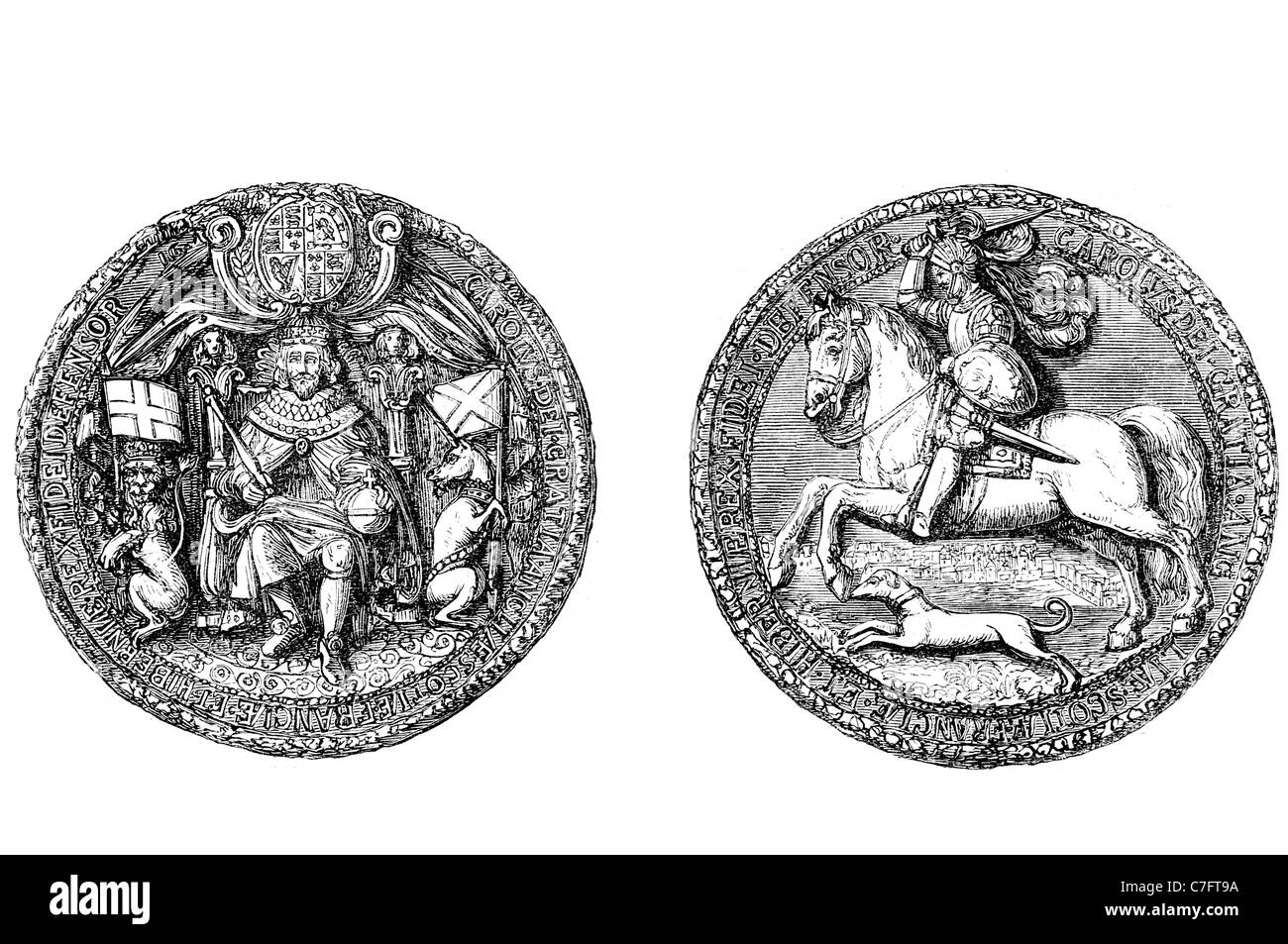 Great Seal Realm United Kingdom England Britain Family Coat of Arms