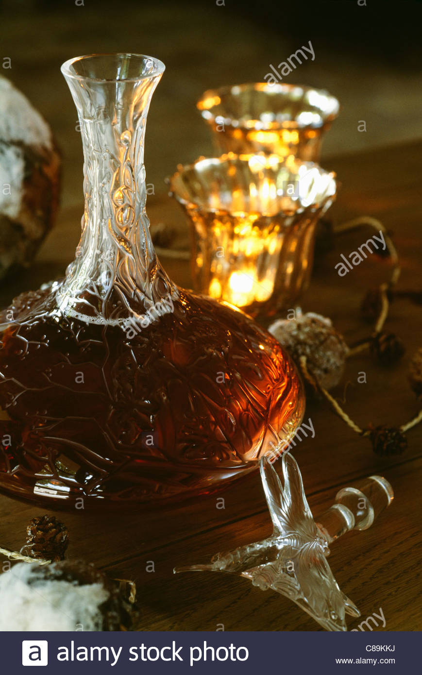 Decanter of alcohol Stock Photo, Royalty Free Image 39550998 Alamy