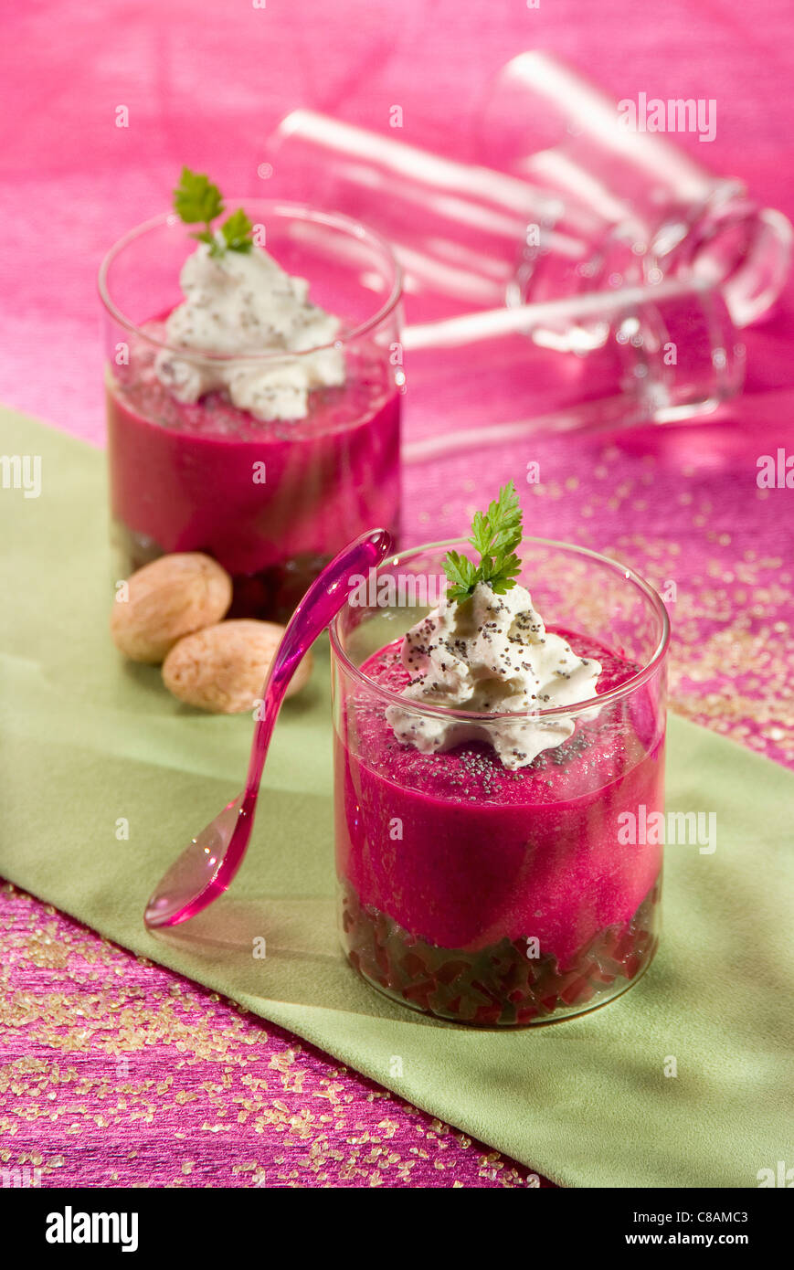 Beetroot Mousse Verrines Stock Photo, Royalty Free Image: 39573523 - Alamy