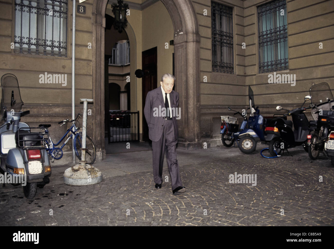 Enrico Cuccia, '90 Stock Photo, Royalty Free Image 39583665 Alamy