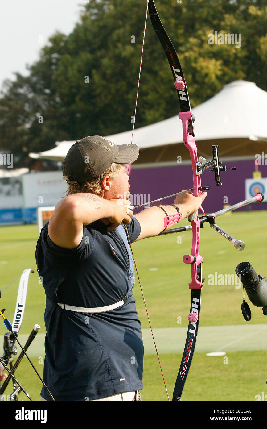 Archery competition in London UK Stock Photo, Royalty Free Image