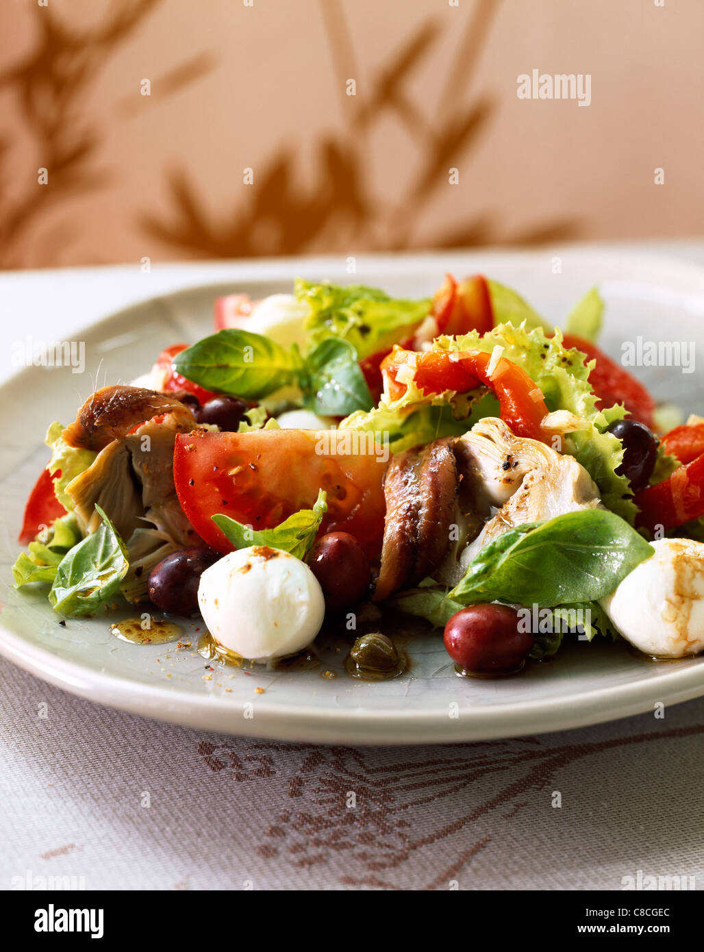 Mozzarella And Anchovy Salad Hi Res Stock Photography And Images Alamy