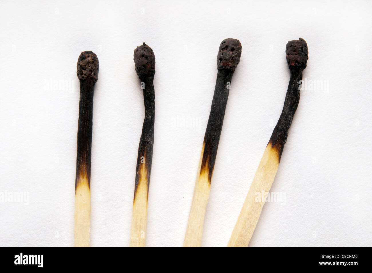 four burnt matches Stock Photo, Royalty Free Image 39620000 Alamy