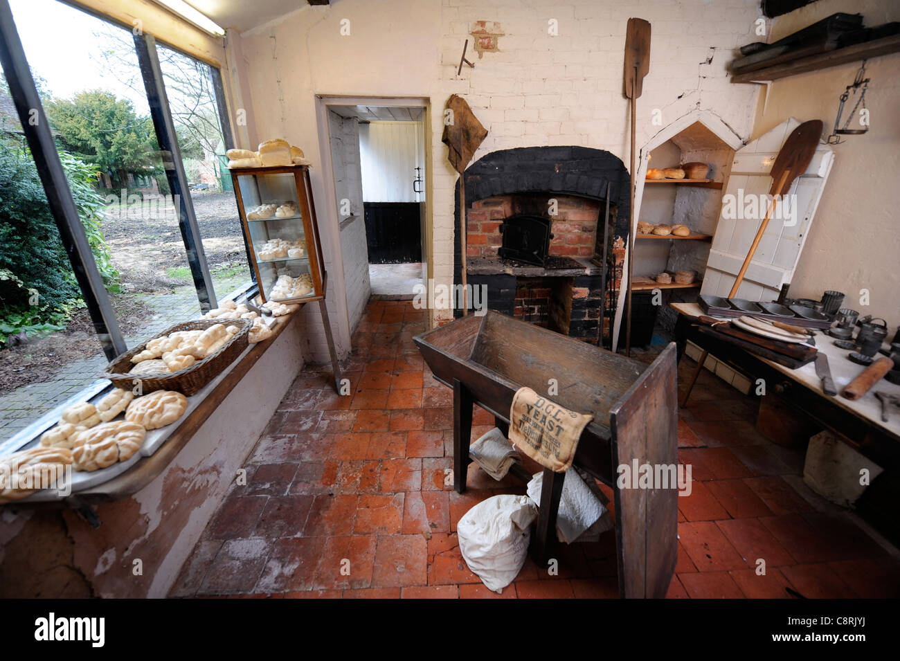 The bakery at the Shambles Victorian Village in Newent Stock Photo