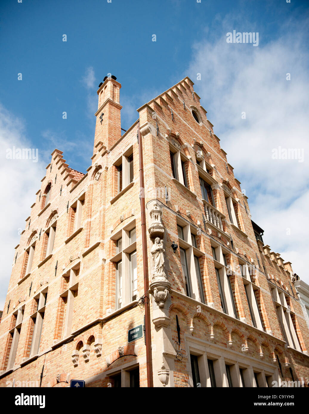 Traditional Flemish Architecture Is Abundant In Bruges Where Many Fine