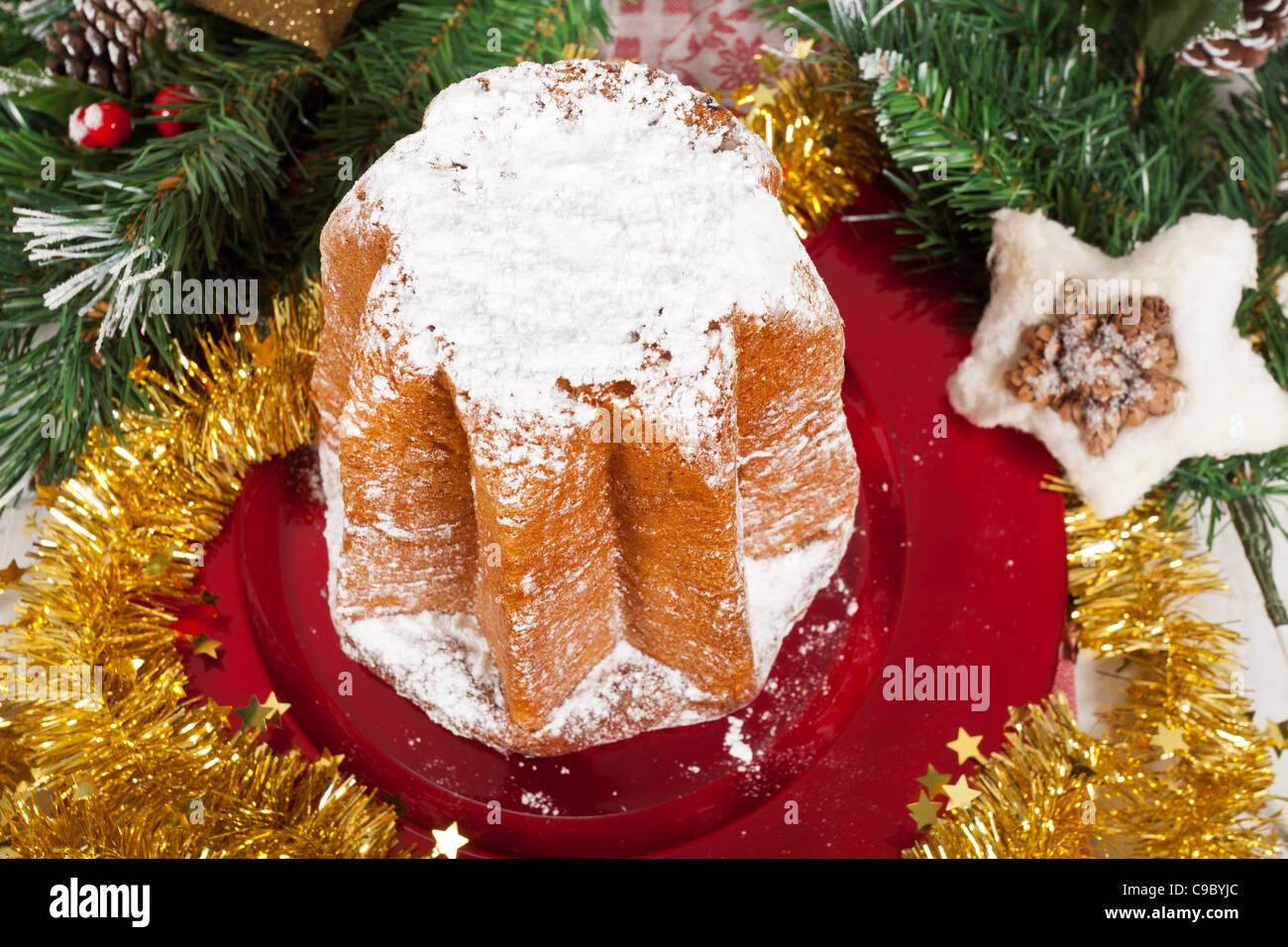 Typical Italian Pandoro Cake For Christmas Holidays Stock Photo Alamy