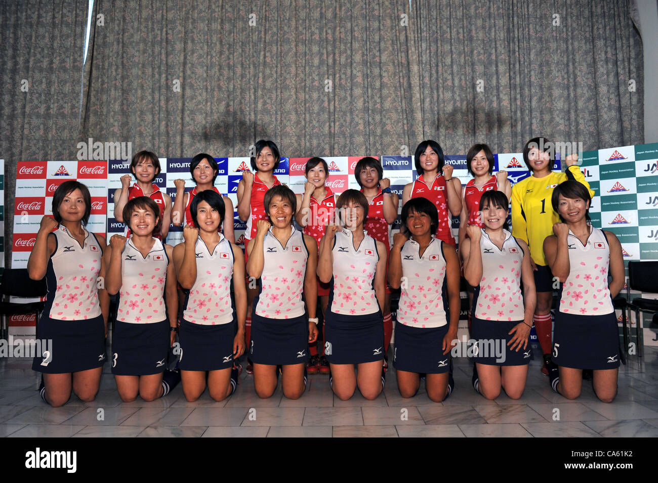 Japan Women's Hockey Team Group (JPN), JUNE 14, 2012 Hockey Japan