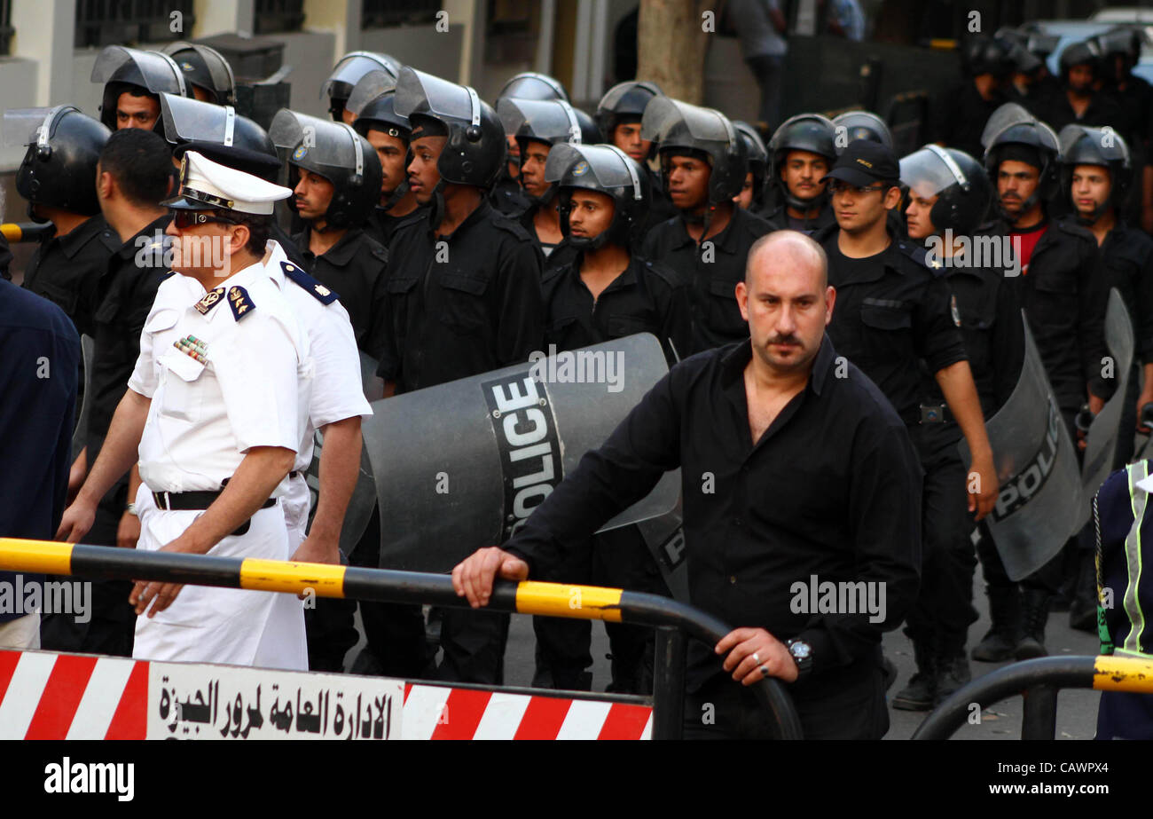 April 28, 2012 Cairo, Cairo, Egypt Egyptian security forces stand