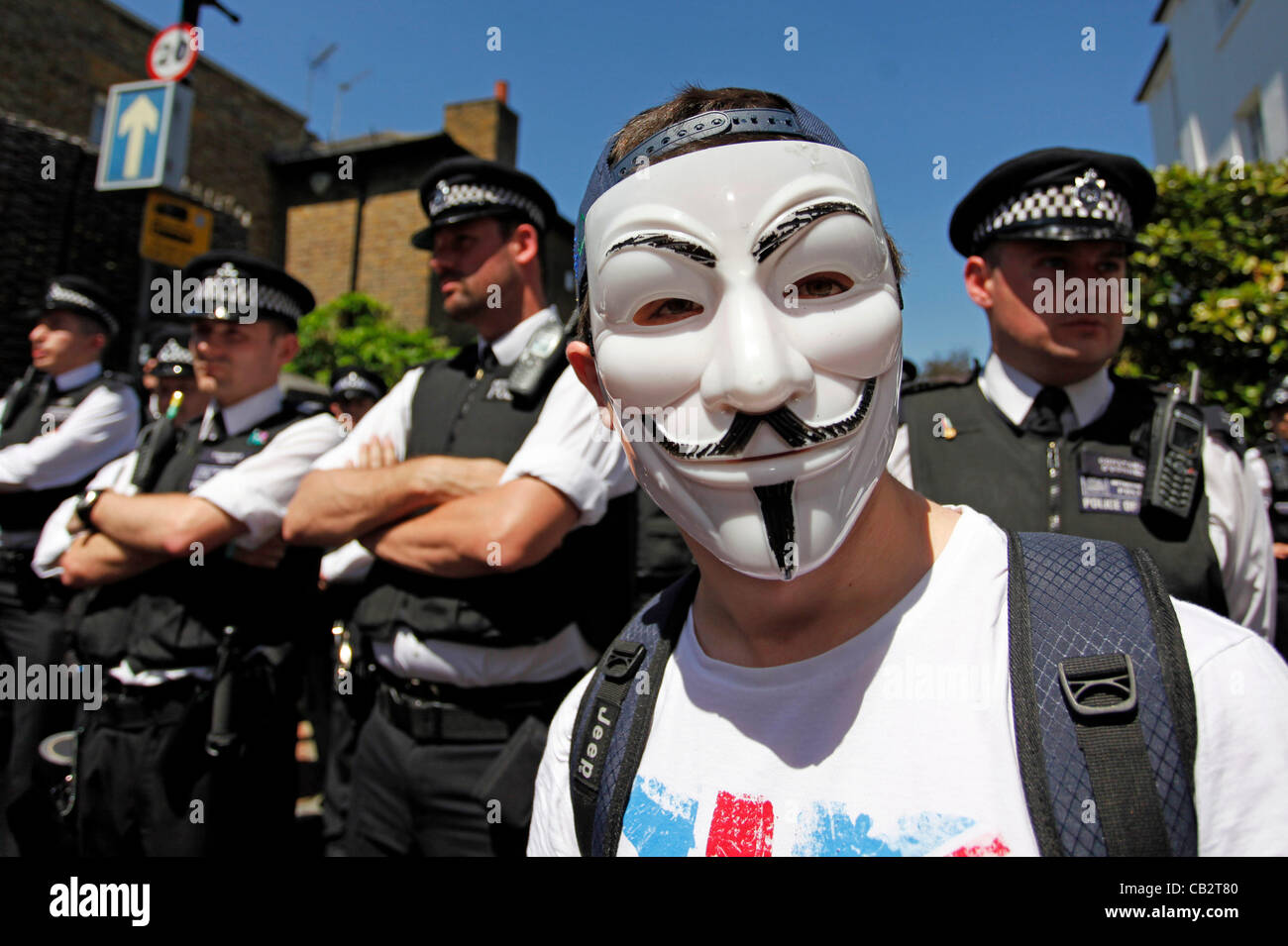 Download preview image - putney-london-uk-saturday-26th-may-2012-anonymous-with-protestors-CB2T80