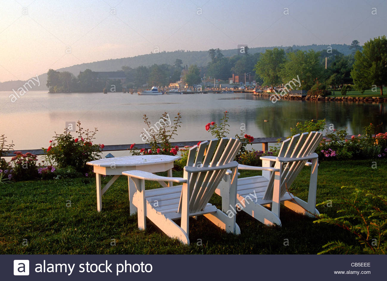 Lake Winnipesaukee, Meredith, New Hampshire, USA Stock Photo, Royalty