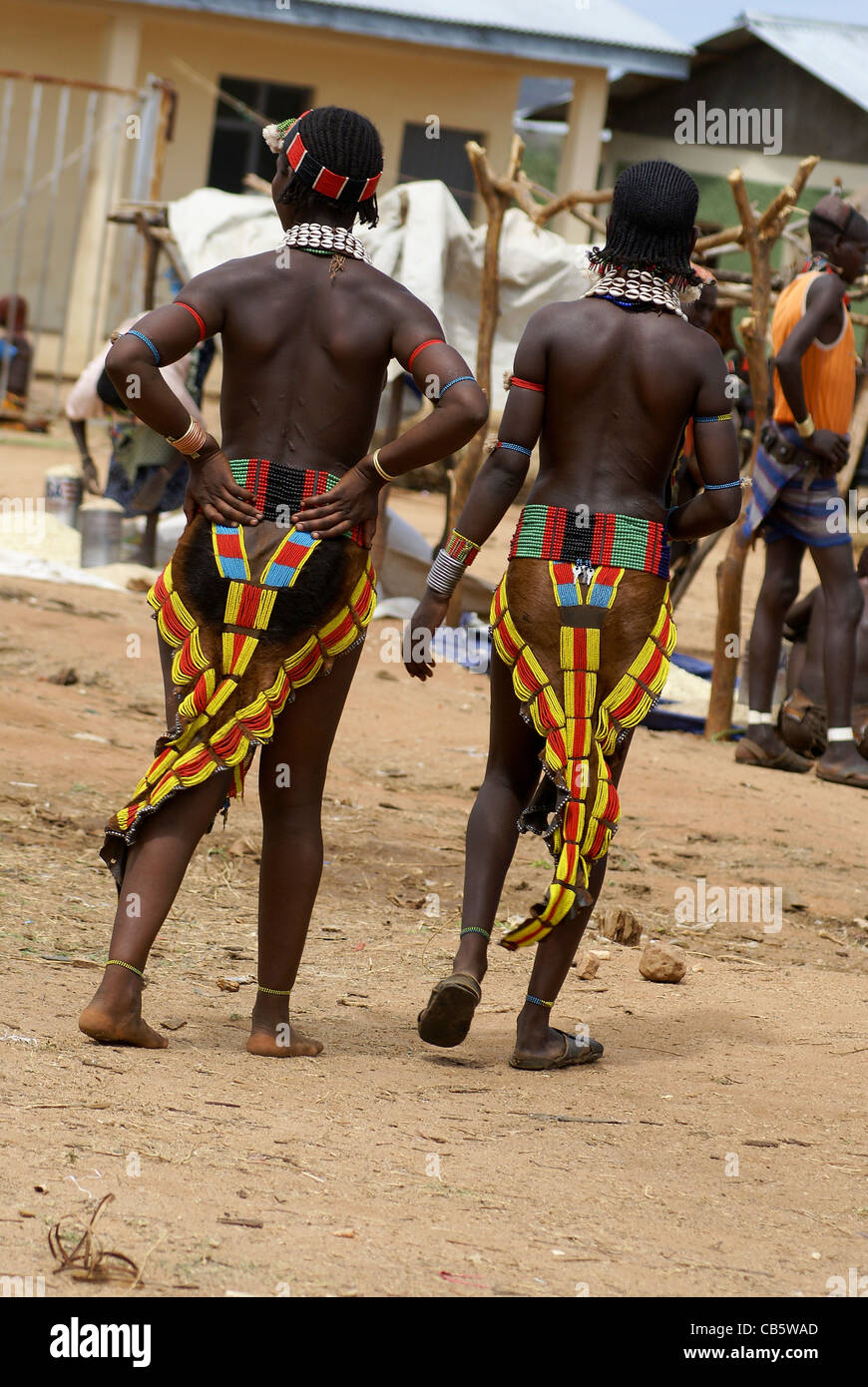 Africa Ethiopia Omo River Valley Hamer Tribe The Hair Is Coated With