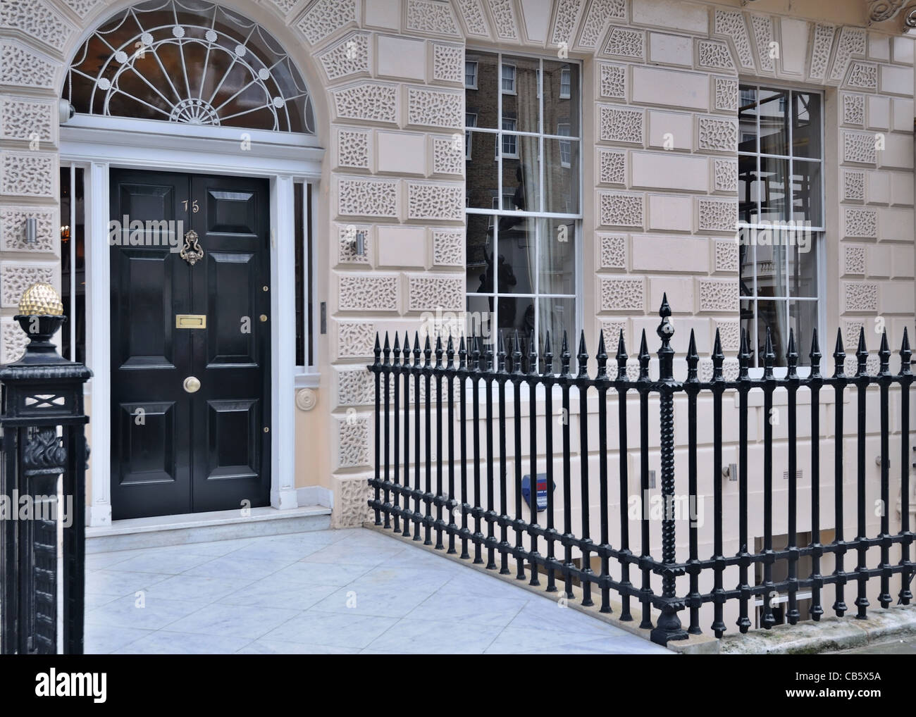 London: front door in a classic Victorian mansion. Portland Place ... London: front door in a classic Victorian mansion. Portland Place ...