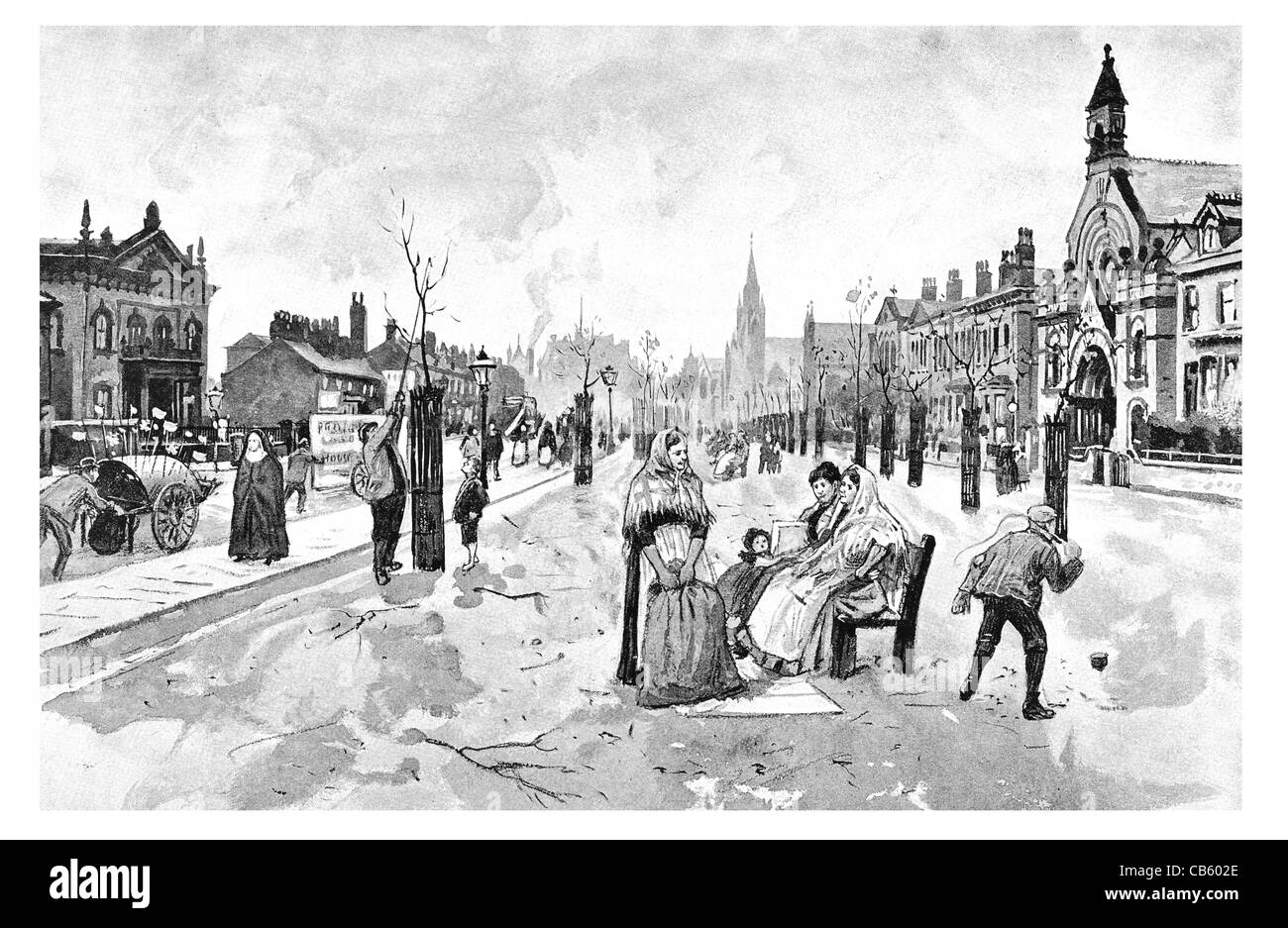 Broad Street Pendleton Greater Manchester North West England UK Stock