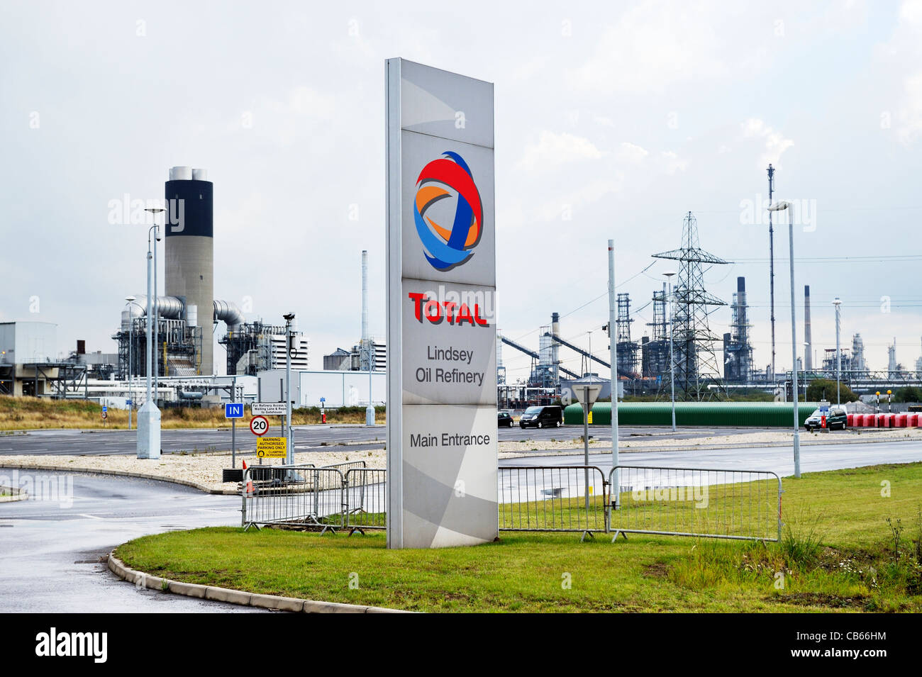 Total Lindsay Oil Refinery at Immingham on the Humber estuary, North