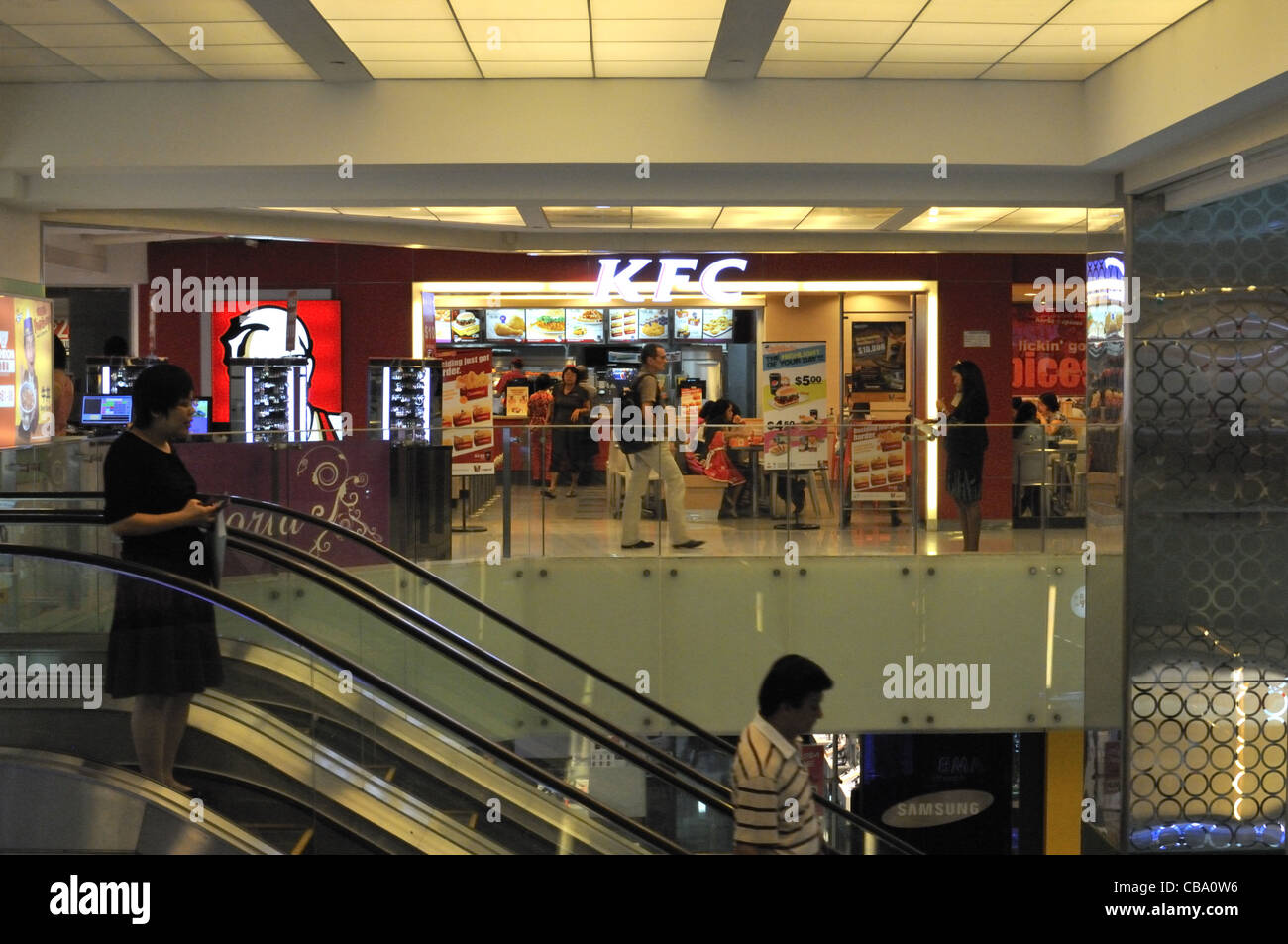 KFC outlet at Plaza Singapura shopping mall on Orchard Road Stock Photo