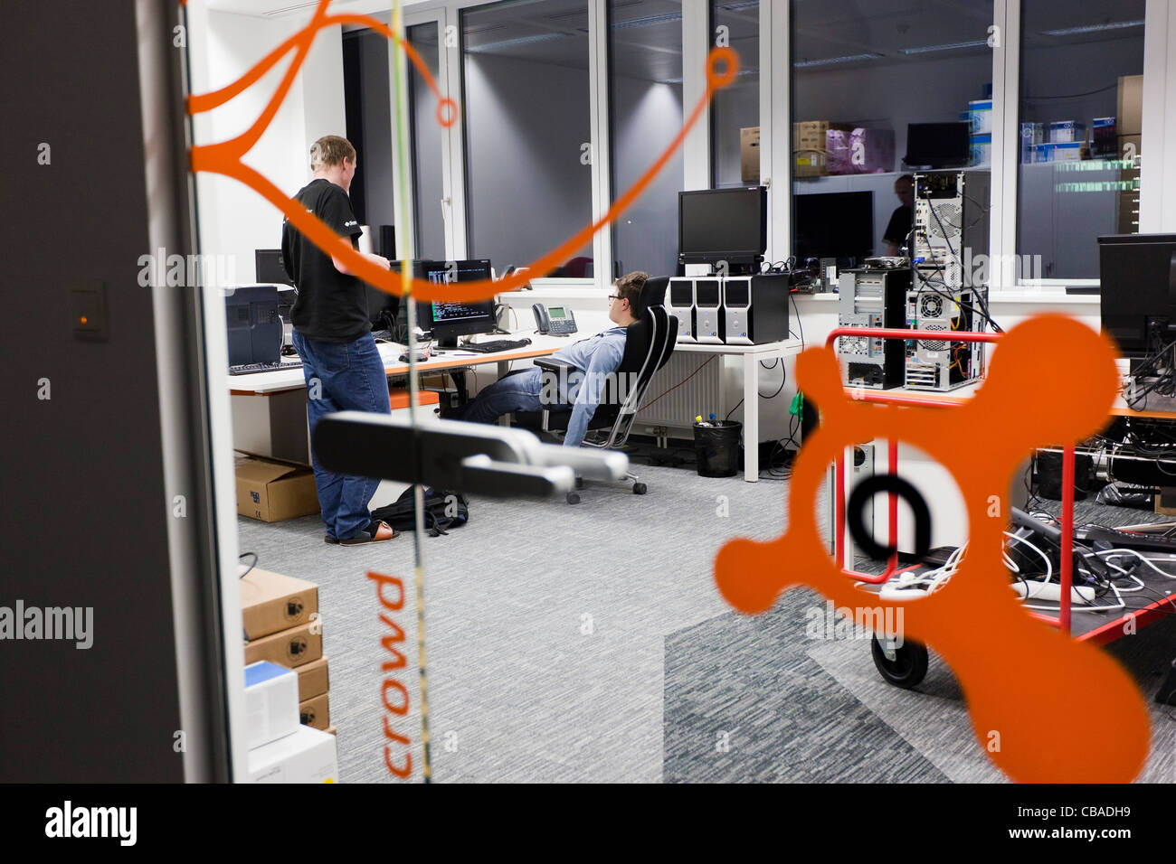 software company office. the company developed it crowd office of avast software as at headquarters in prague