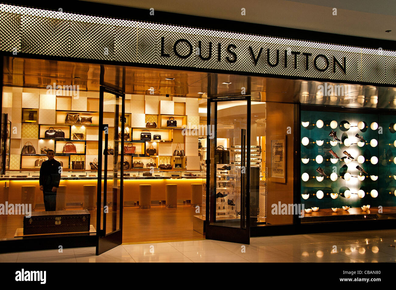 louis Vuitton The Grove Farmers Market retail entertainment shopping Stock Photo, Royalty Free ...