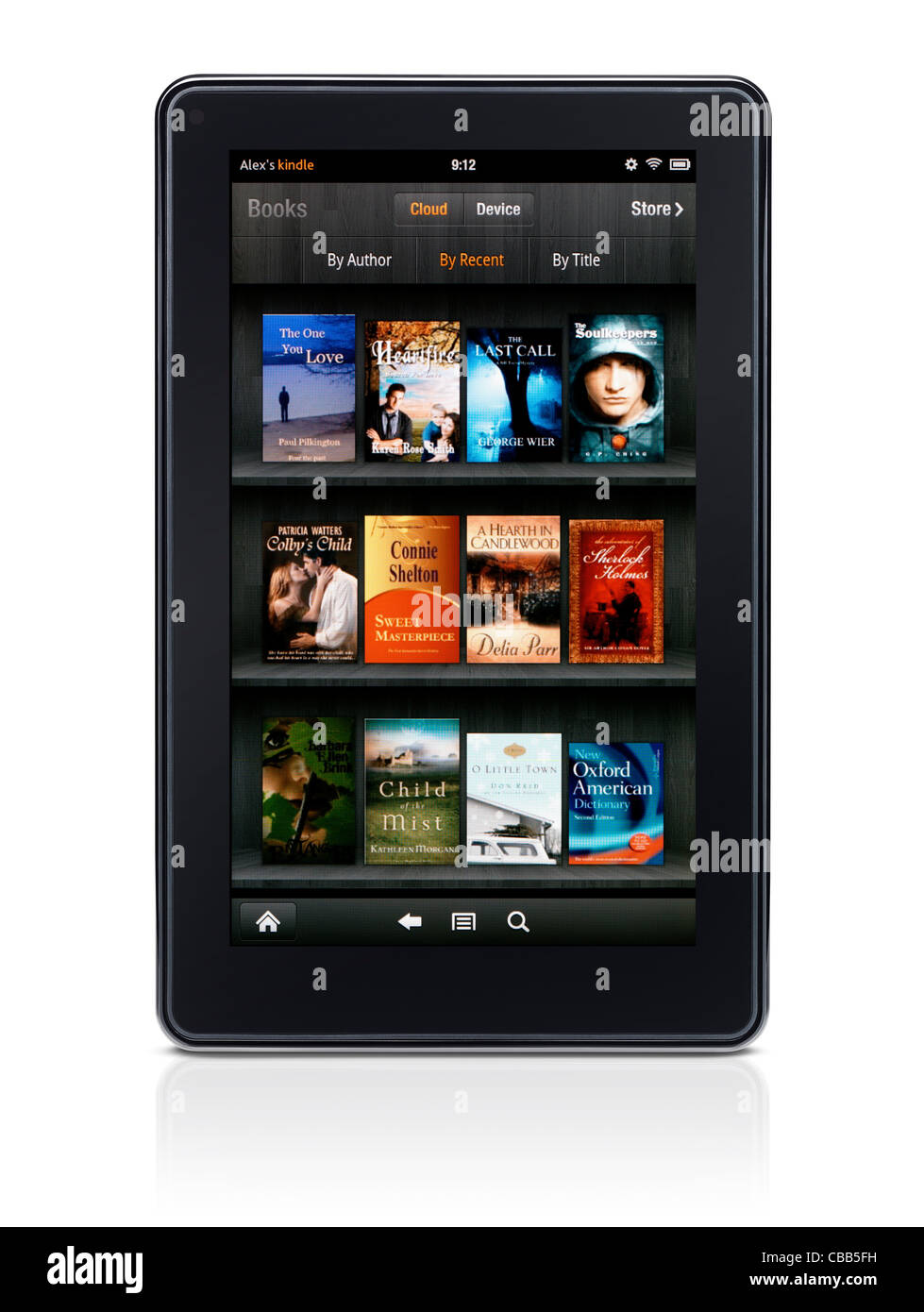 Amazon Kindle Fire Tablet Computer E Book Reader Displaying Book