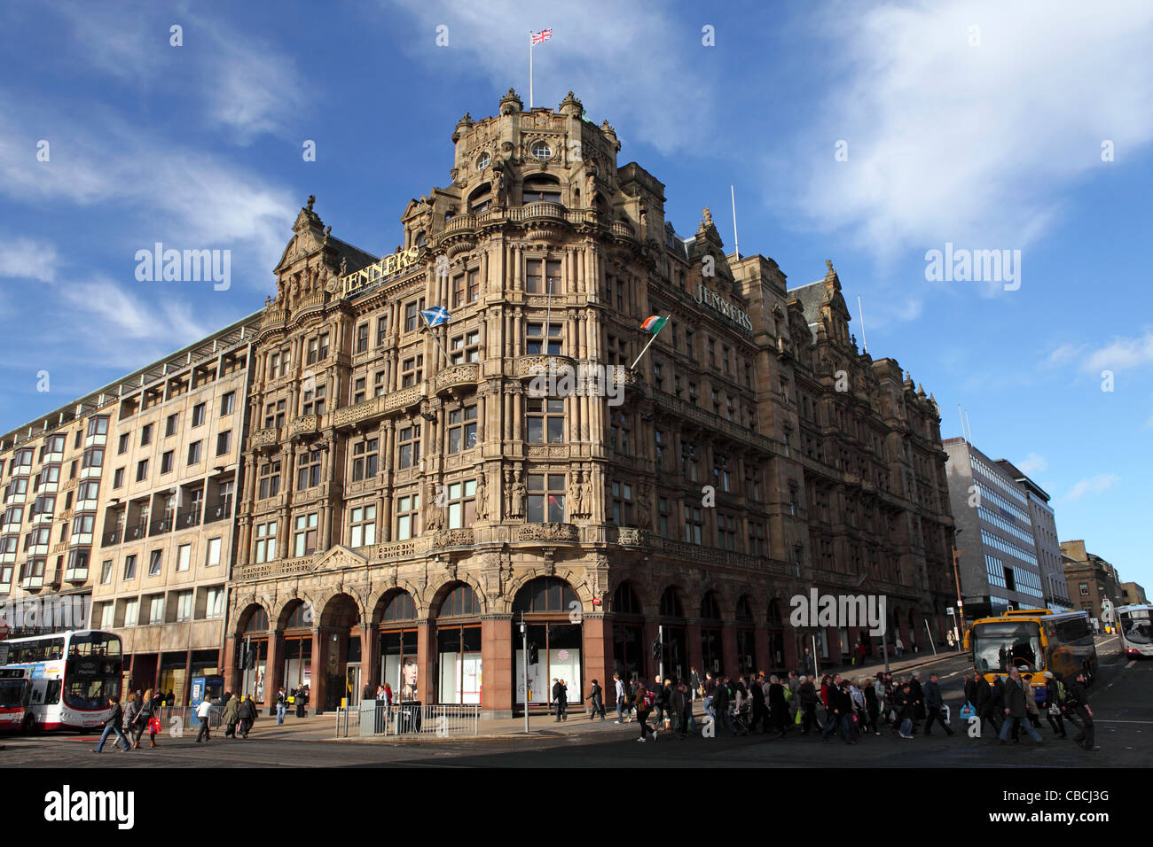 Jenners department store on Princes Street in Edinburgh, Scotland Stock