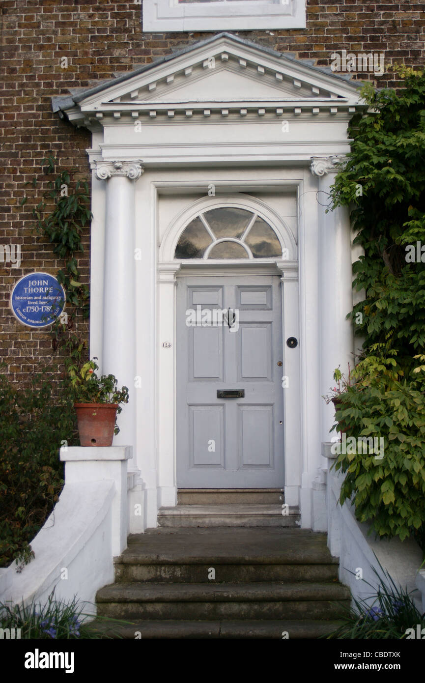 House of John Thorpe, antiquarian, with blue plaque, Bexley Village