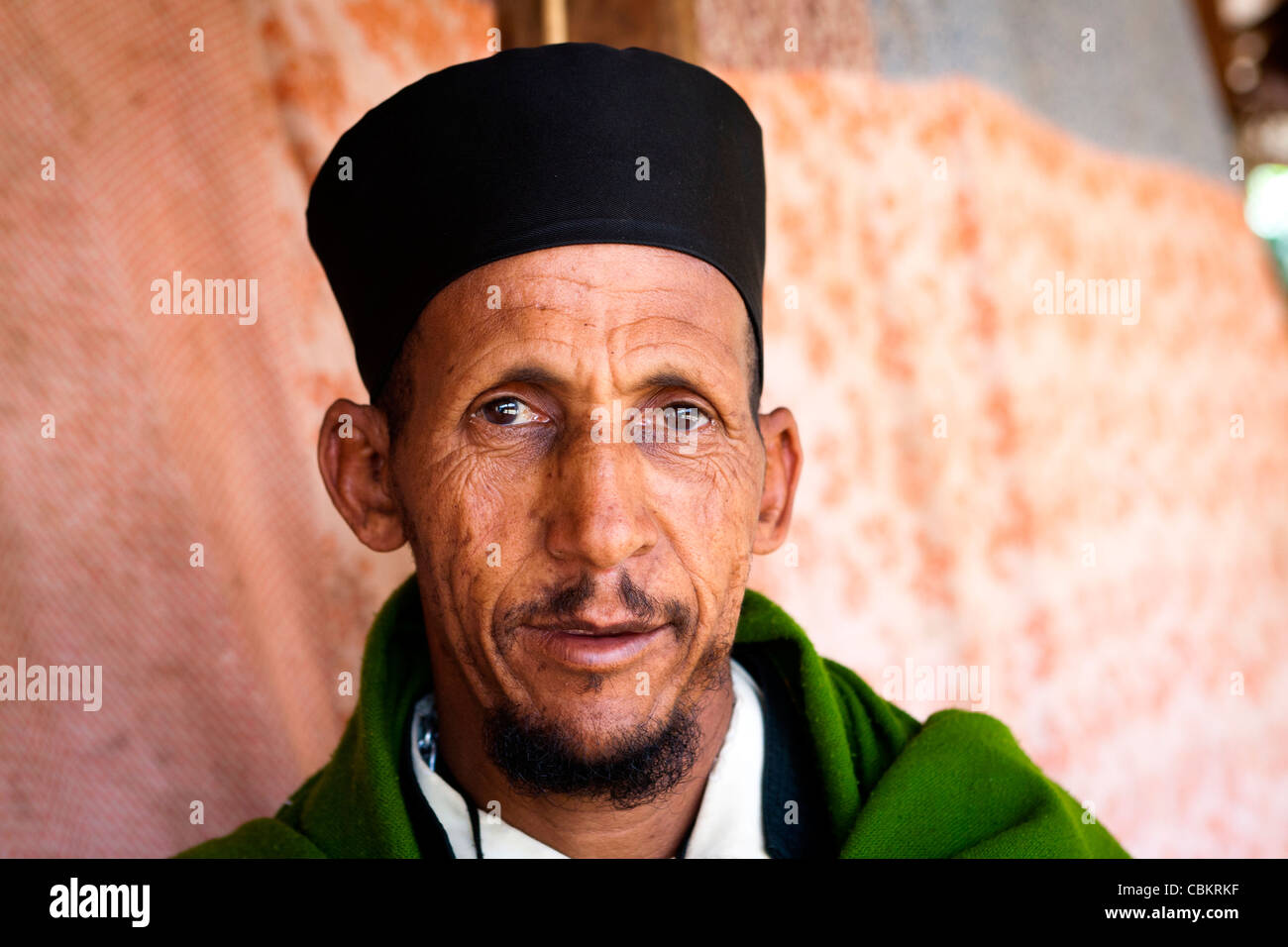 Portrait of an Orthodox Christian Priest at Ura Kidane Meret, Monastery on Lake Tana near - portrait-of-an-orthodox-christian-priest-at-ura-kidane-meret-monastery-CBKRKF