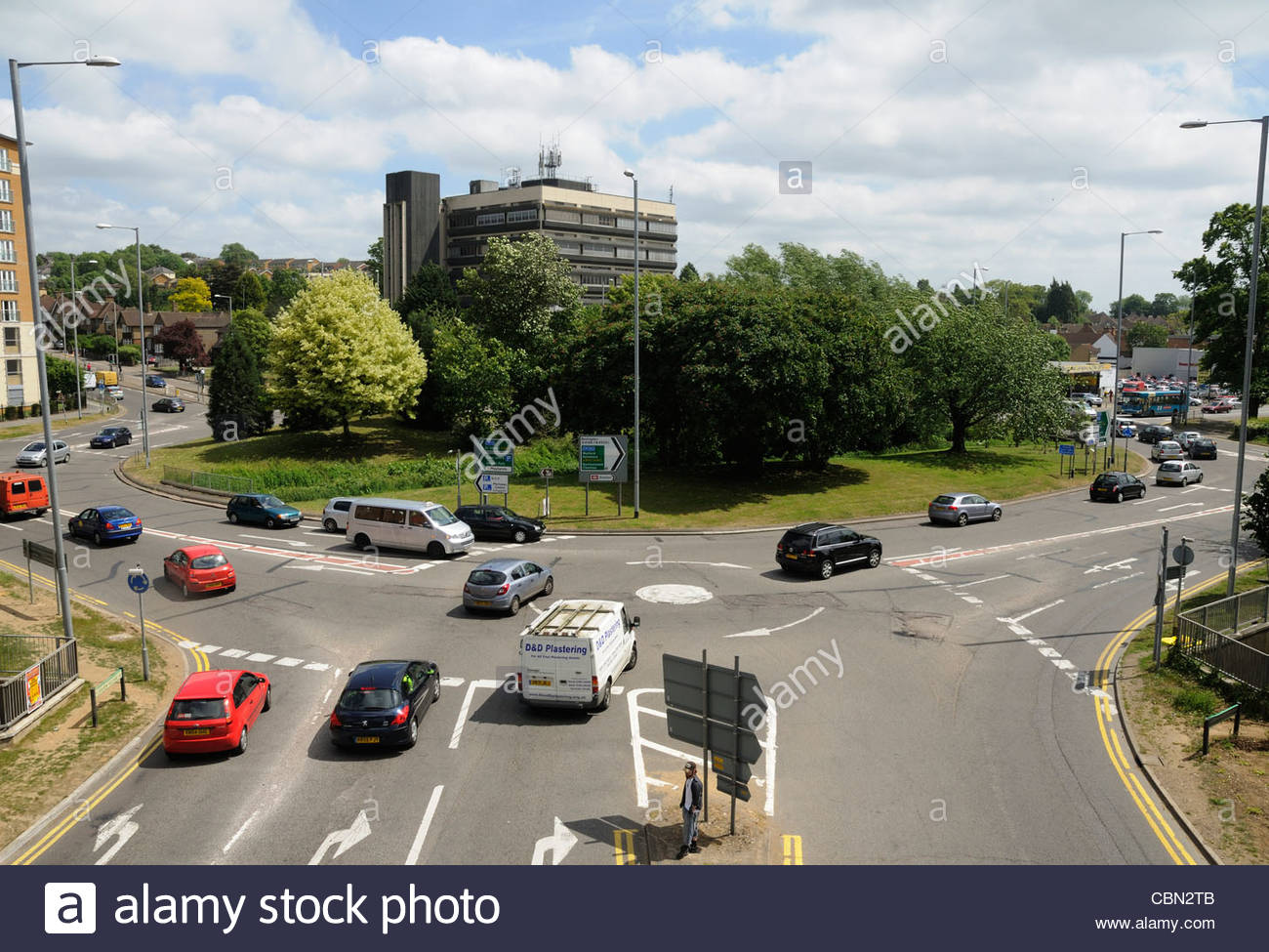 Magic Roundabout Hemel hempstead Herts England Stock Photo, Royalty