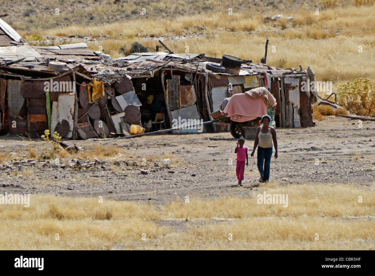 Damara house in Damaraland, Namibia Stock Photo, Royalty Free Image