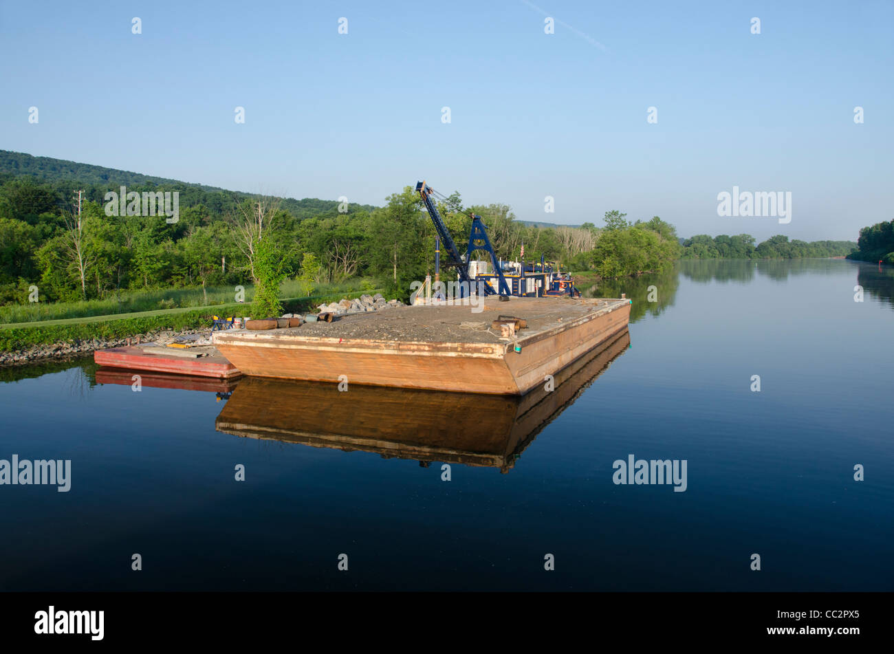 New York state, Erie Canal on the Mohawk river between Little Falls