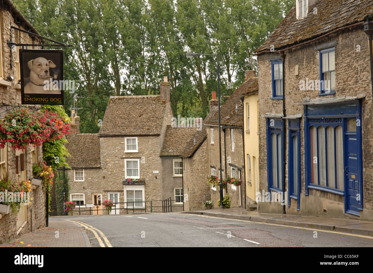 High Street in Malmesbury in Wiltshire, England Stock Photo, Royalty