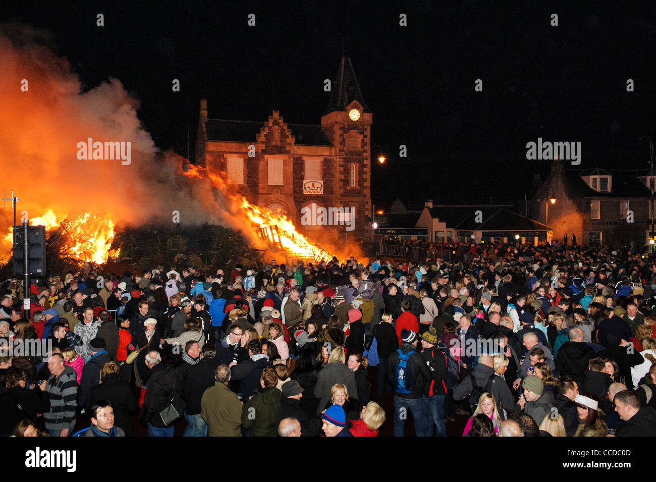 The Biggar Bonfire on Hogmanay (New Year