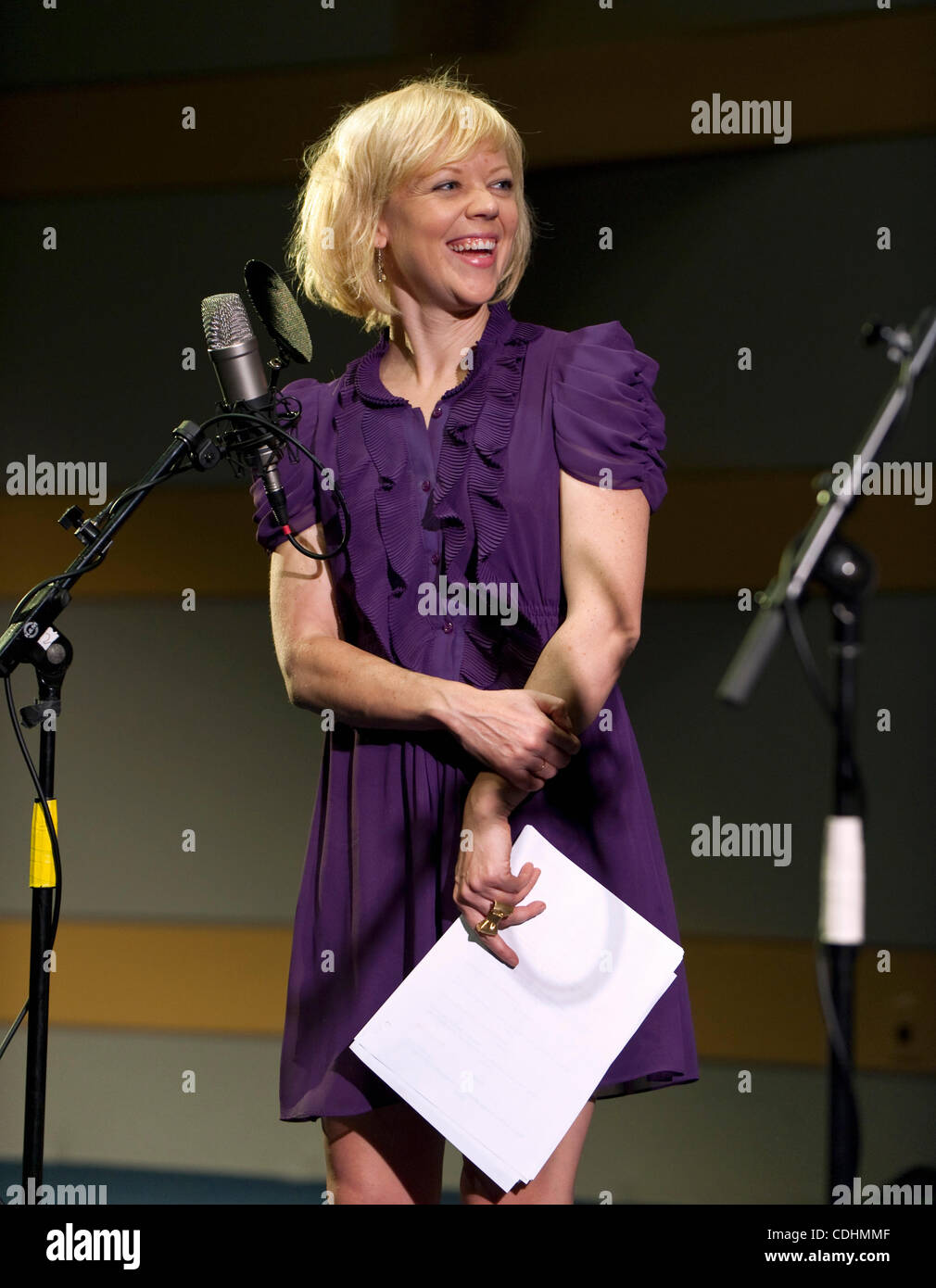 feb 09 2011 los angeles california usa cast member emily la theatre works radio