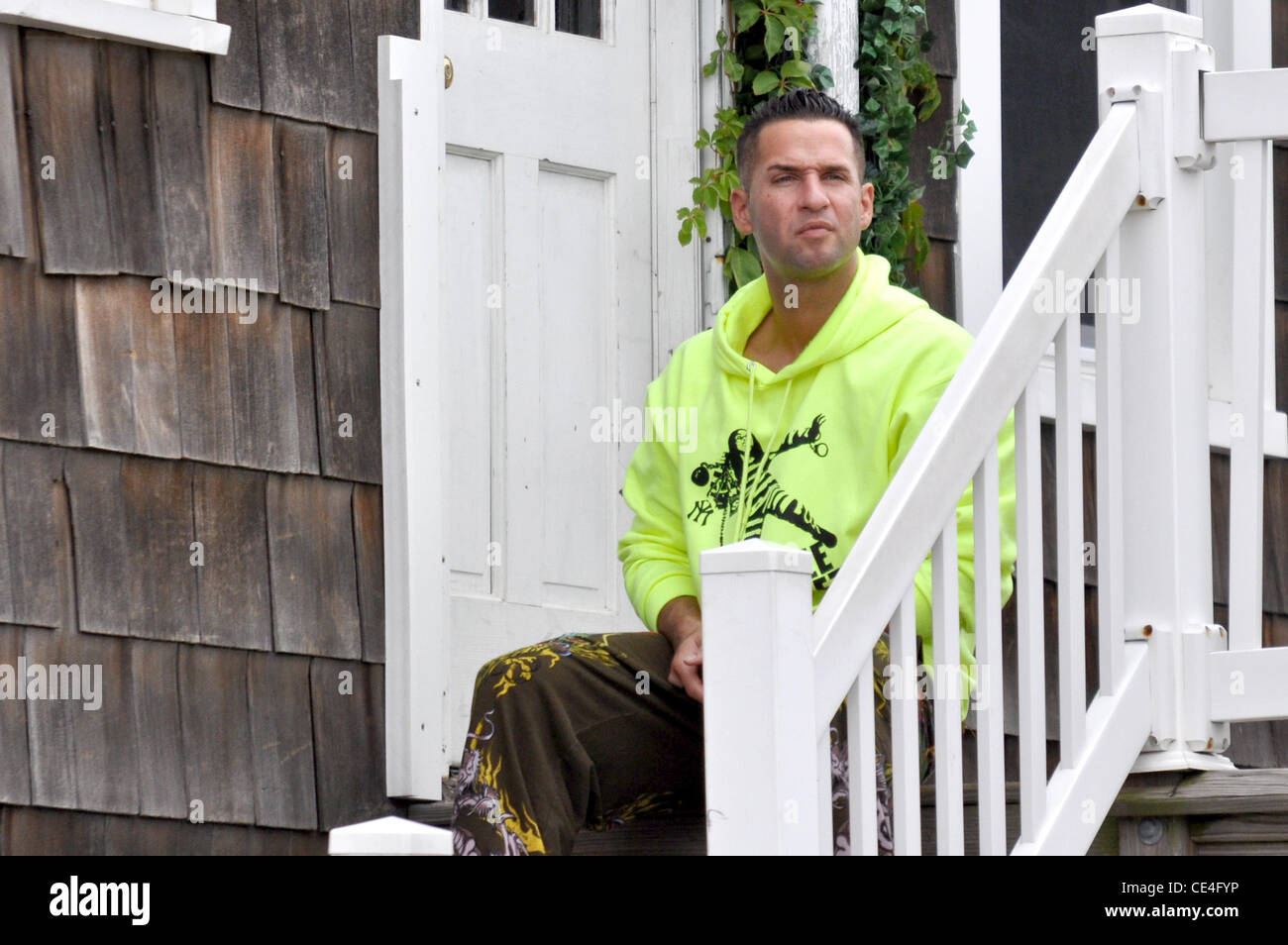 Michael Sorrentino Aka The Situation Outside Mtv S Jersey Shore House