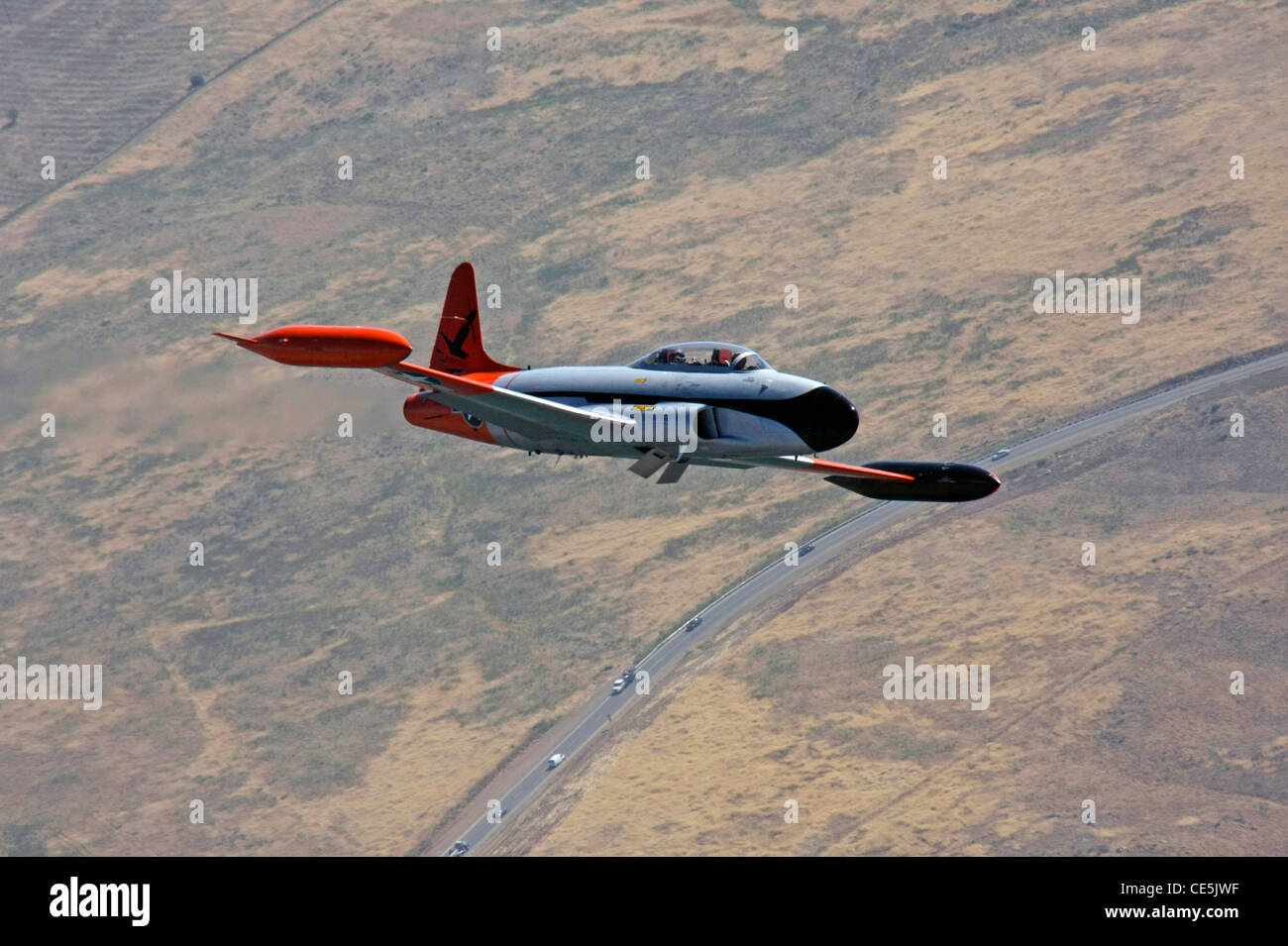 The Lockheed T 33 Shooting Star Jet Trainer Aircraft Stock Photo Alamy