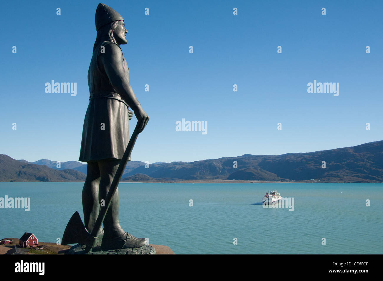 Greenland, Brattahlid (aka Qassiarsuk) settlement founded by Erik the