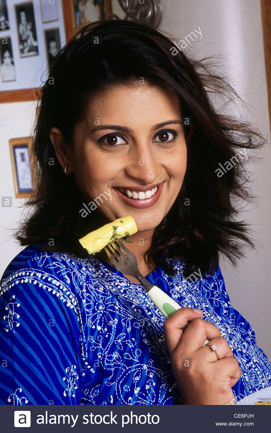 Indian TV actress Smriti Irani NOMR Stock Photo, Royalty Free Image